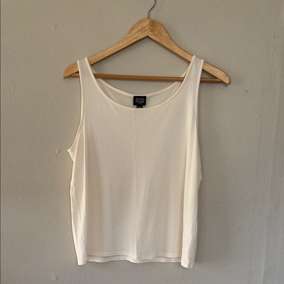 Eileen Fisher Tops - NWOT Eileen Fischer Silk Cream Tank Top petite large